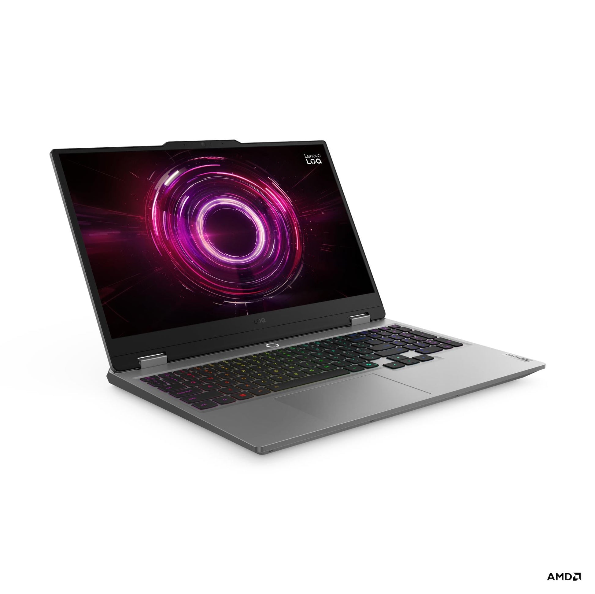 Lenovo LOQ 15AHP10 o'yin noutbuki, Ryzen 7-250, RTX5060, 15.6 dyuym FHD IPS 144Hz, Luna Grey