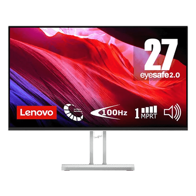 Lenovo - 27" L27i-4A 27 Monitor, IPS, 1ms, 100Hz, FHD (1920x1080), 2x HDMI® 1.4, 1x VGA Cloud Grey (67BEKAC1EU)