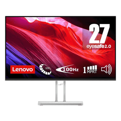 Lenovo - 27" L27i-4A 27 Monitor, IPS, 1ms, 100Hz, FHD (1920x1080), 2x HDMI® 1.4, 1x VGA Cloud Grey (67BEKAC1EU)