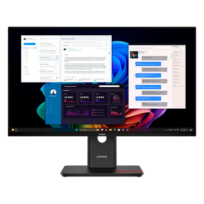 Lenovo - 27" ThinkVision T27UD-40, IPS WLED, 60Hz, 4mc, UHD (3840x2160) 4K, HDMI+DP+TypeC, Tilt, Swivel, Pivot, HAS, Eclipse Black (64AFGAT2EU)