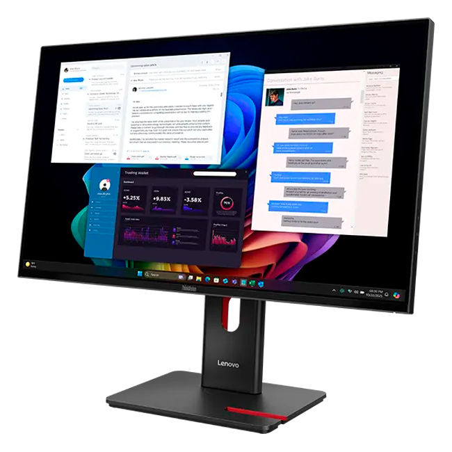 Lenovo - 27" ThinkVision T27UD-40, IPS WLED, 60Hz, 4mc, UHD (3840x2160) 4K, HDMI+DP+TypeC, Tilt, Swivel, Pivot, HAS, Eclipse Black (64AFGAT2EU)