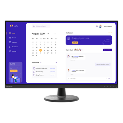 Lenovo - 32" D32-45  Monitor, VA, 60Hz, 4mc, FHD(1920x1080), HDMI, Black (67A0GAC2EU)
