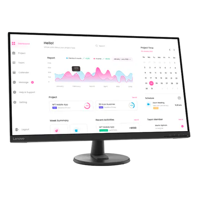 Lenovo - 32" D32-40  Monitor, VA, 75Hz, 4mc, FHD(1920x1080), HDMI, Black (66FCGAC2EU)