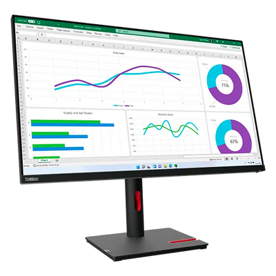 Lenovo - 32" ThinkVision T32UD-40, IPS WLED, 60Hz, 4mc, UHD (3840x2160) 4K, HDMI+DP+TypeC, Tilt, Swivel, Pivot, HAS, Eclipse Black (64B0GAT1EU)