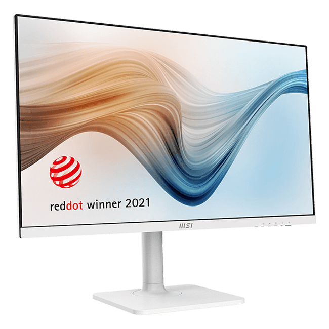 MSI - 27" Modern MD272XPW Monitor, IPS, 1mc, 100hz, FHD (1920x1080), HDMI+DP+TypeC, KVM, HAS, White