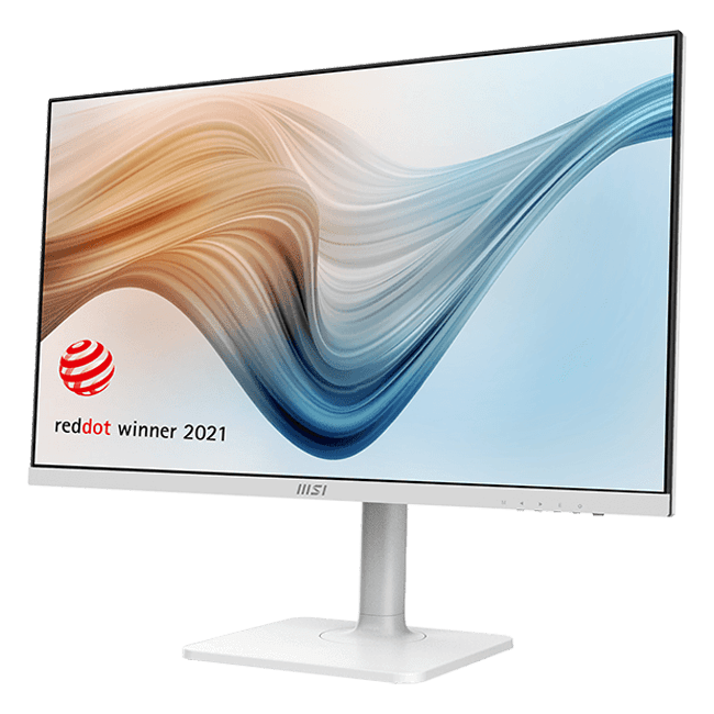 MSI - 27" Modern MD272XPW Monitor, IPS, 1mc, 100hz, FHD (1920x1080), HDMI+DP+TypeC, KVM, HAS, White