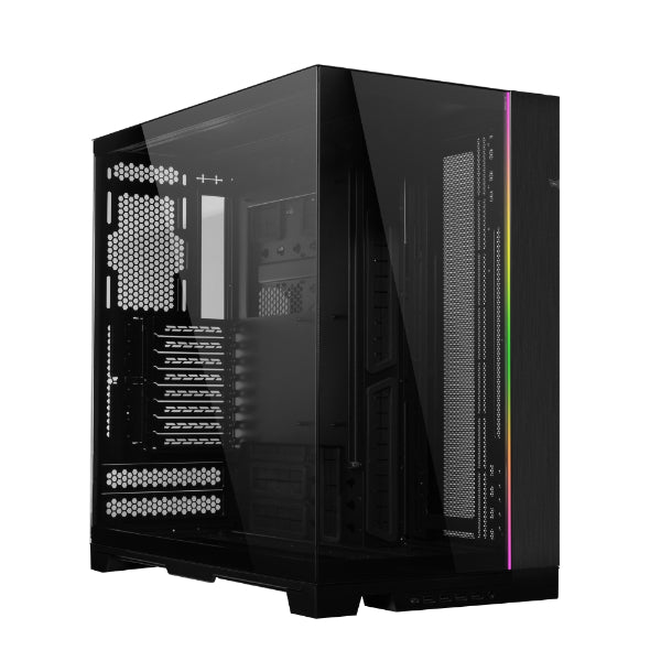 Lian Li O11 Dynamic EVO XL qora korpus, shishali panellar