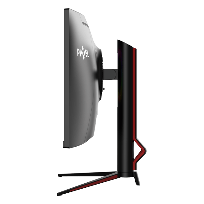 Pixel - 34" PXG34WQC Gaming Curved Monitor, VA, 200Hz, 1mc, QHD (2560*1440), HAS, HDMI, Display port, Speakers