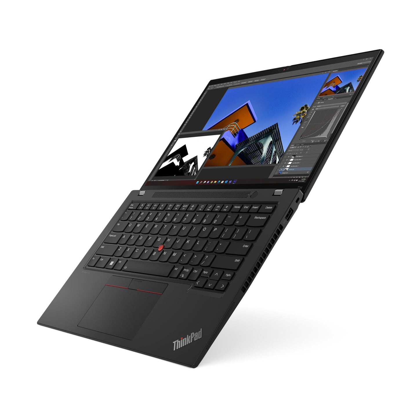 Lenovo ThinkPad T14 G4 biznes noutbuki, Core i7-1355U, 14 dyuym WUXGA IPS, qora