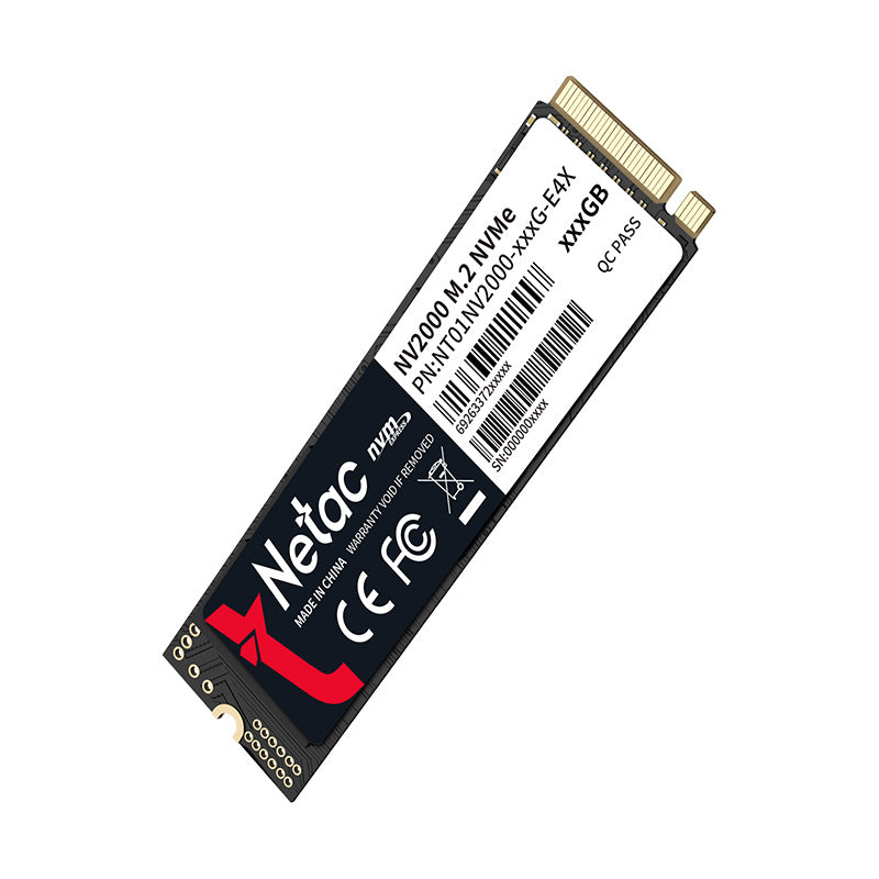 Netac NV2000 512GB M.2 NVMe PCIe 3.0 SSD, 2500 MB/s