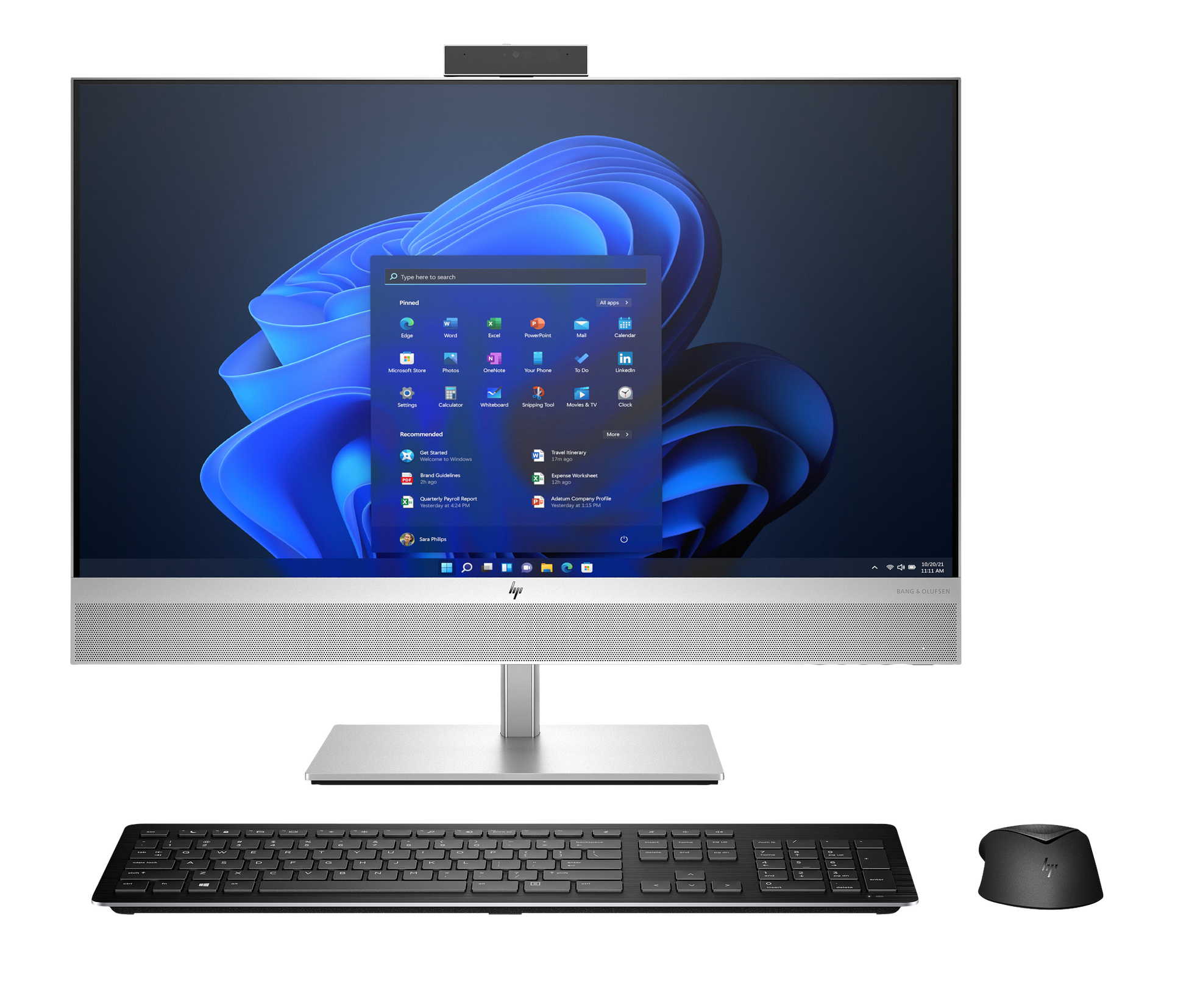 HP EliteOne 870 G9 monoblok, 27 dyuym FHD IPS, kumush korpus