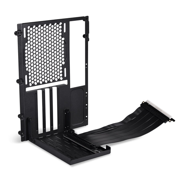 Lian Li O11 Mini vertikal videokarta kronshteyni, qora, PCIe 4.0 riser kabel bilan