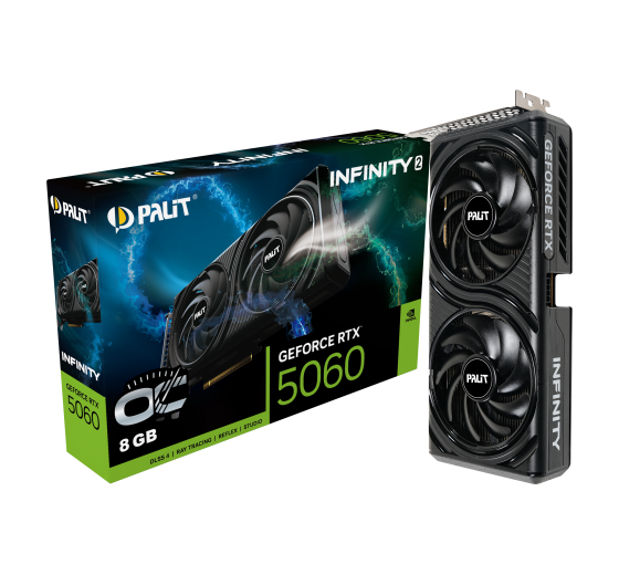 Palit GeForce RTX 5060 Infinity 2 OC videokarta, 8 GB GDDR7