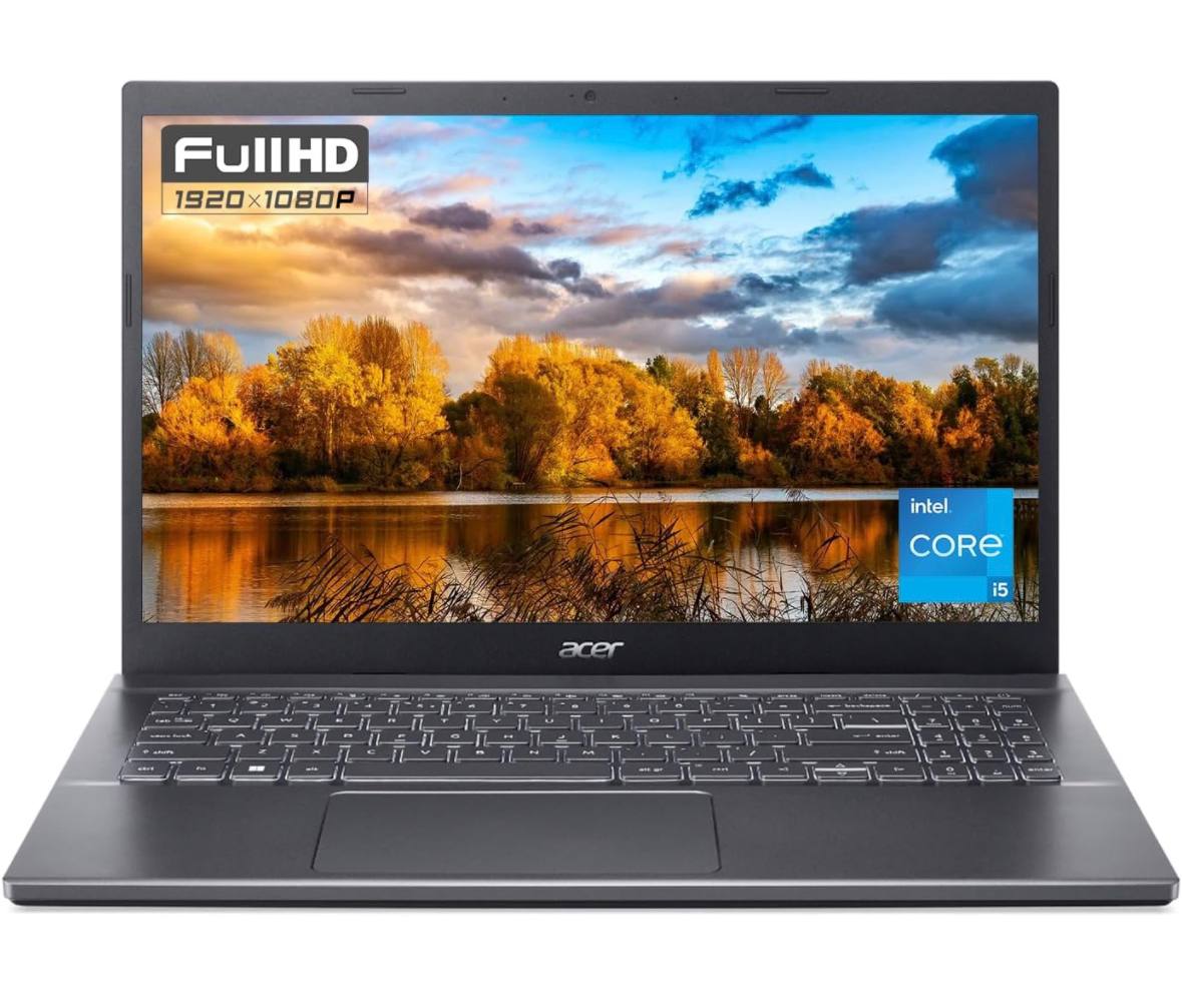 Acer Aspire 5 Intel Core i5-12450H 8GB RAM 512GB SSD 15.6" FHD Slim Bezel Display Intel UHD Graphics