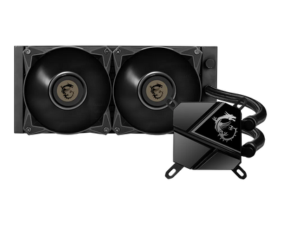 MSI MAG CORELIQUID P240 240mm suvli kuler, 2 ta 120mm kuler va nasos bloki