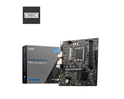 MSI PRO H610M-G DDR5 ona plata