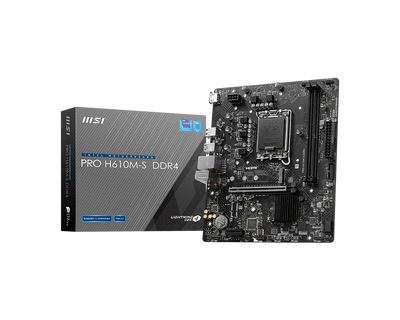 MSI PRO H610M-S DDR4 ona plata