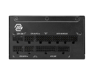 MSI MAG A1000GL PCIE5 1000W to'liq modulli 80 PLUS Gold quvvat bloki