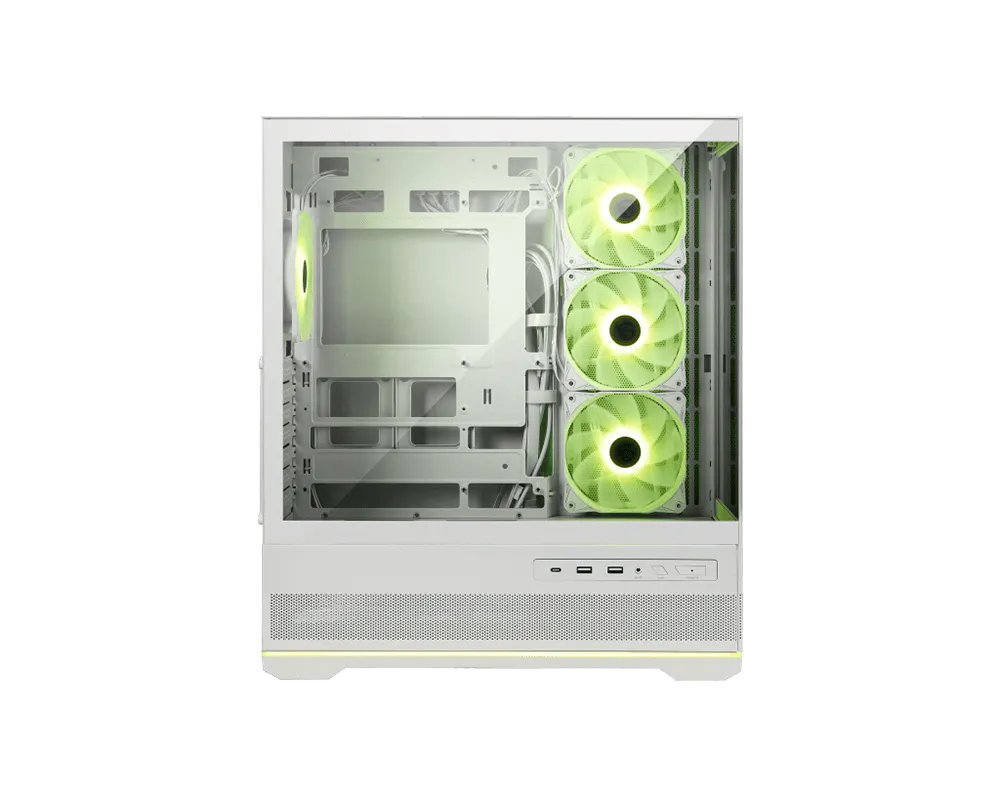 MSI MAG PANO 110R PZ White oq ATX korpus, panoramali shisha va ARGB kulerlar