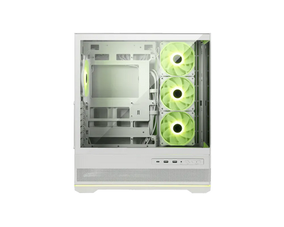 MSI MAG PANO 110R PZ White oq ATX korpus, panoramali shisha va ARGB kulerlar