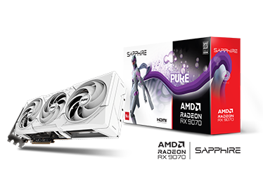 Sapphire PURE Radeon RX 9070 OC videokarta, 16 GB GDDR6, oq rang