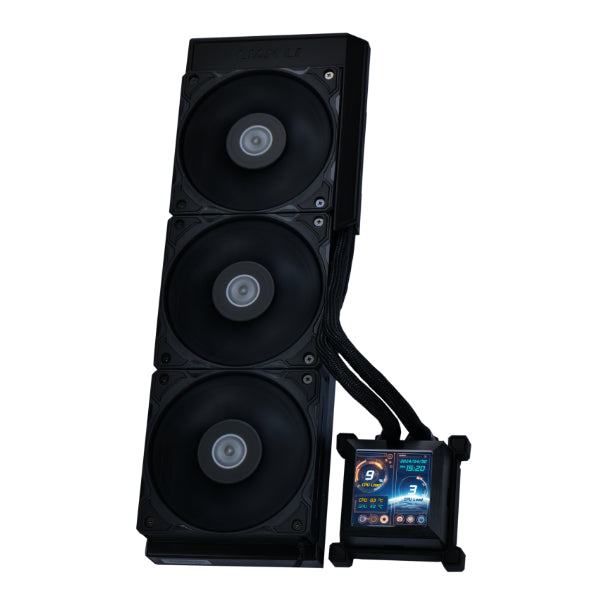 Lian Li HydroShift LCD 360S qora suvli kuler, 2.88 dyuymli IPS ekran