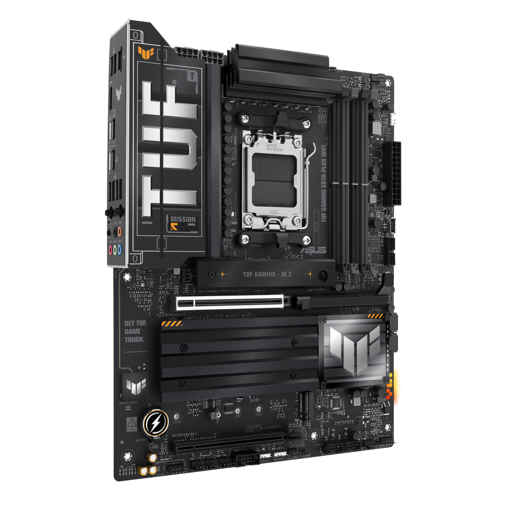 ASUS TUF GAMING X870-PLUS WIFI ona plata, AM5, 2 ta USB4, ATX
