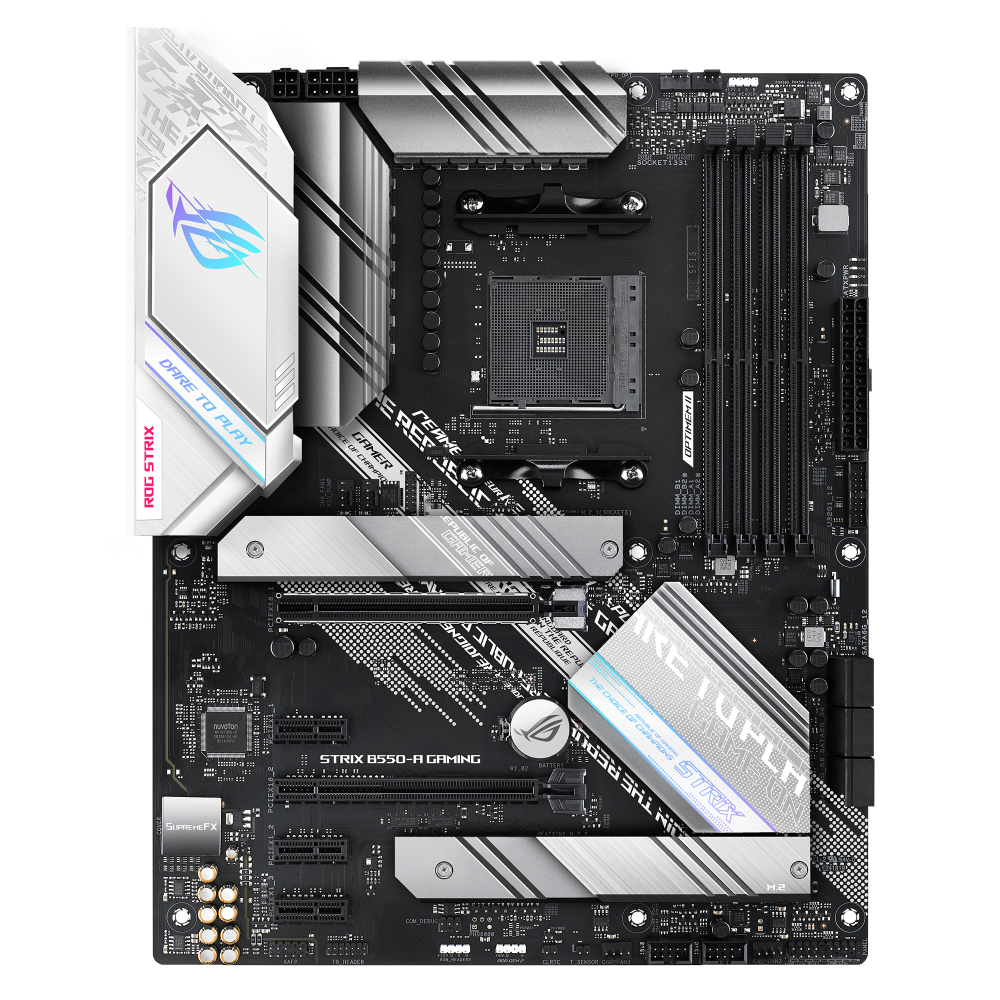 ASUS ROG STRIX B550-A GAMING ona plata, AM4, DDR4, ATX
