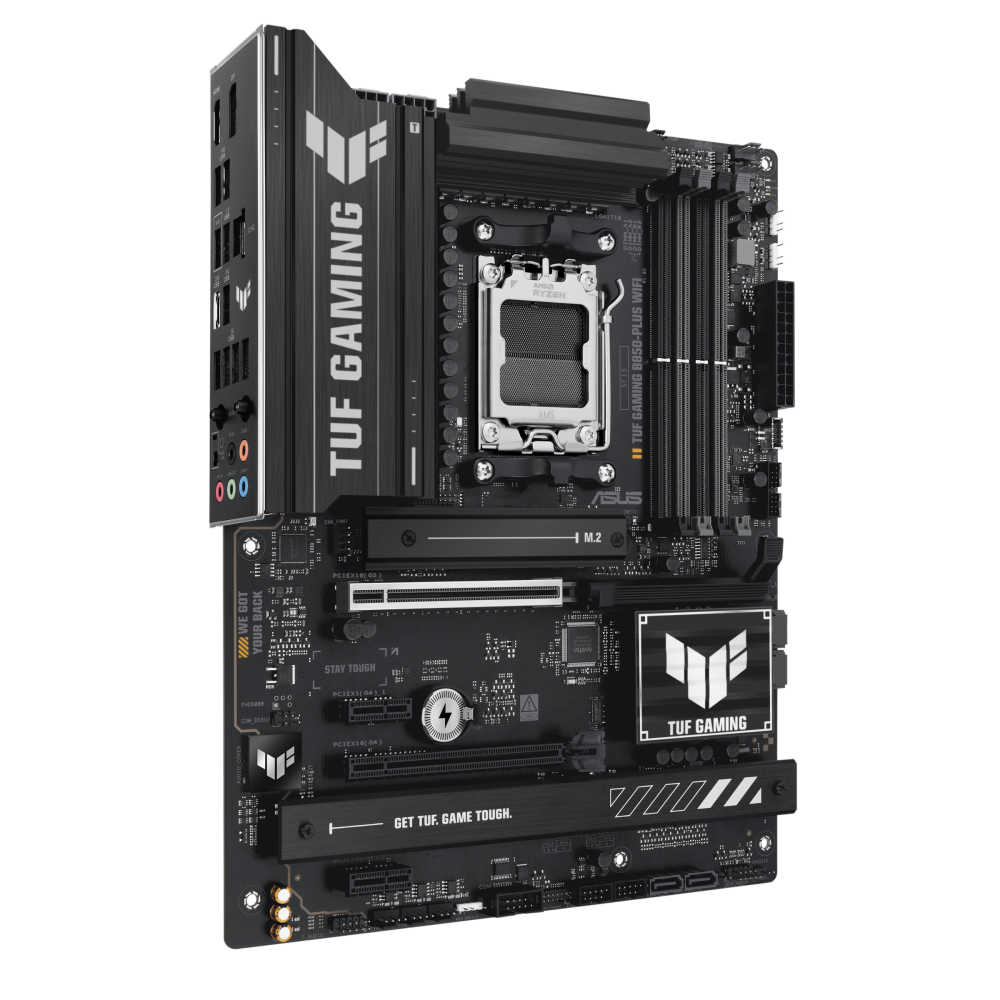 ASUS TUF GAMING B850-PLUS WIFI ona plata, AM5, Wi-Fi 7, ATX