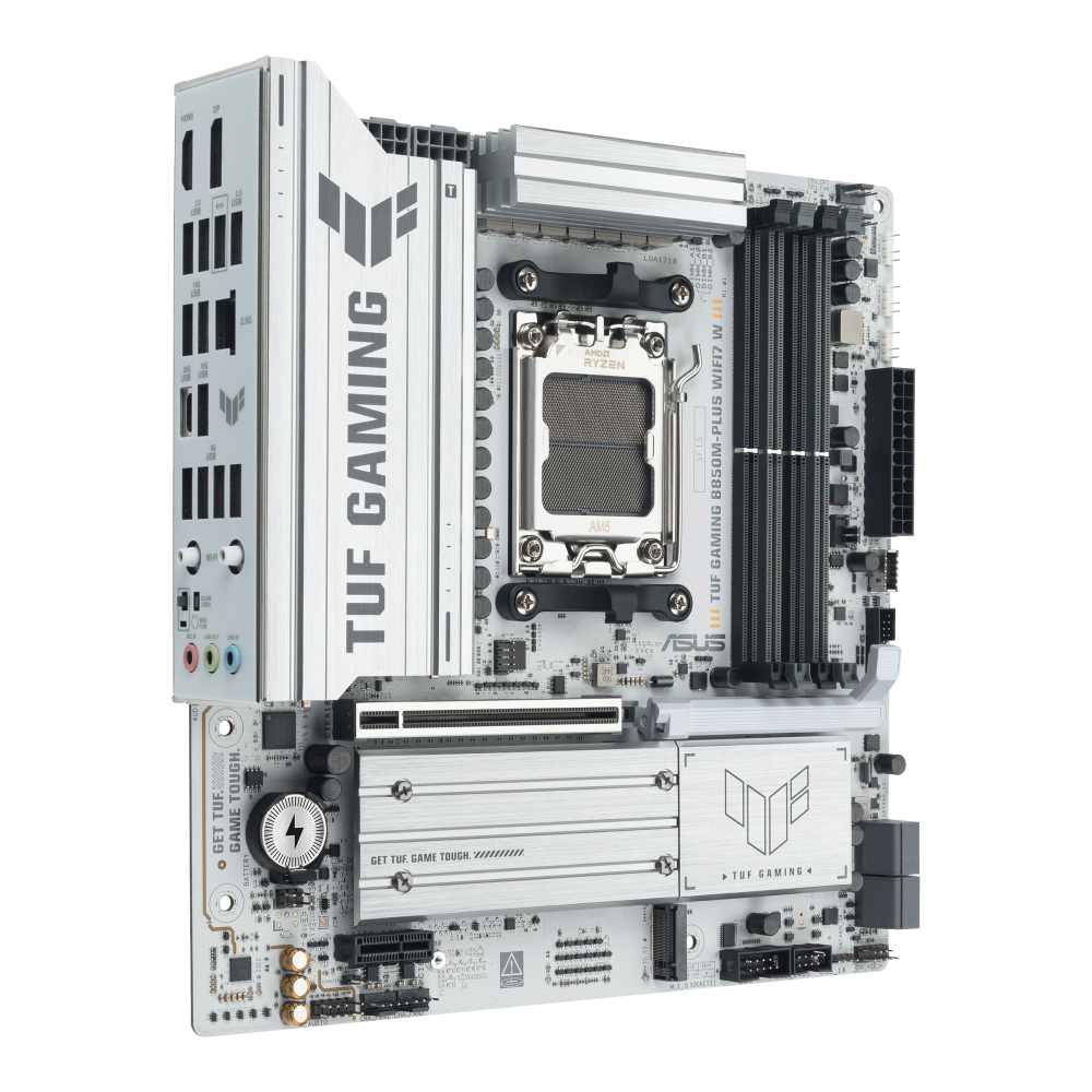 ASUS TUF GAMING B850M-PLUS WIFI7 W ona plata, AM5, oq rang, Micro-ATX