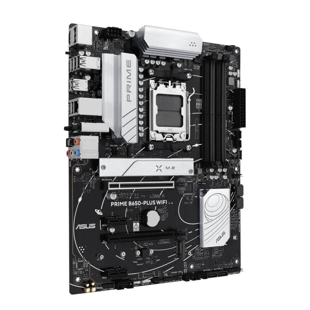 ASUS PRIME B650-PLUS WIFI ona plata, AM5, Wi-Fi 6E, ATX