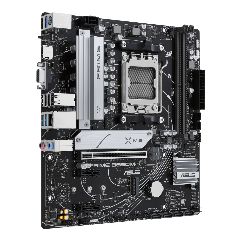 ASUS PRIME B650M-K ona plata, AM5, DDR5, Micro-ATX