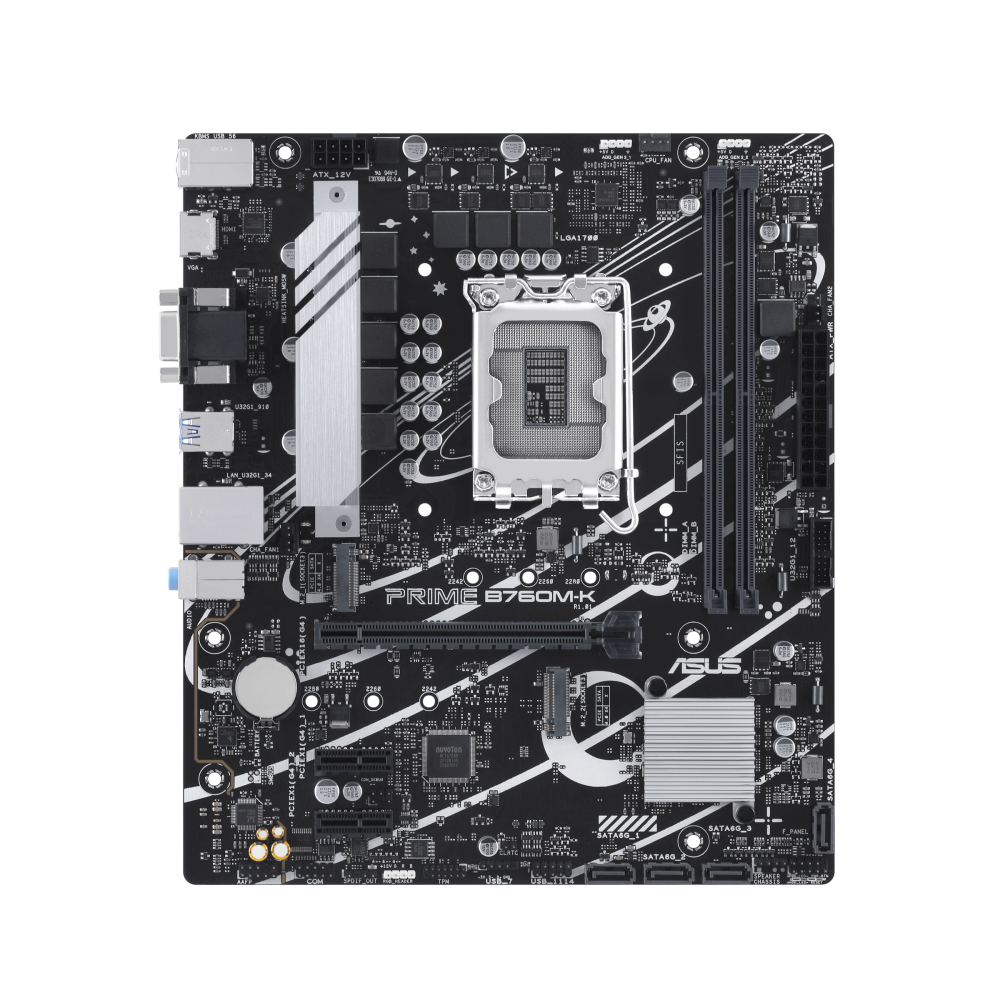 ASUS PRIME B760M-K ona plata, LGA1700, DDR5, Micro-ATX