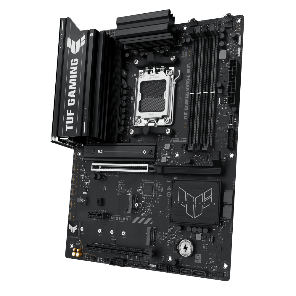 ASUS TUF GAMING B850-E WIFI ona plata, AM5, 3 ta M.2, ATX