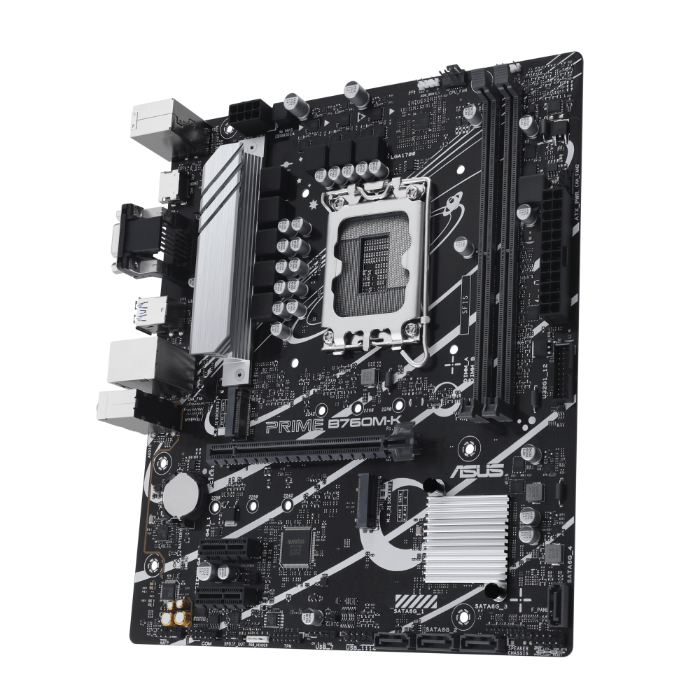 ASUS PRIME B760M-K ona plata, LGA1700, DDR5, Micro-ATX