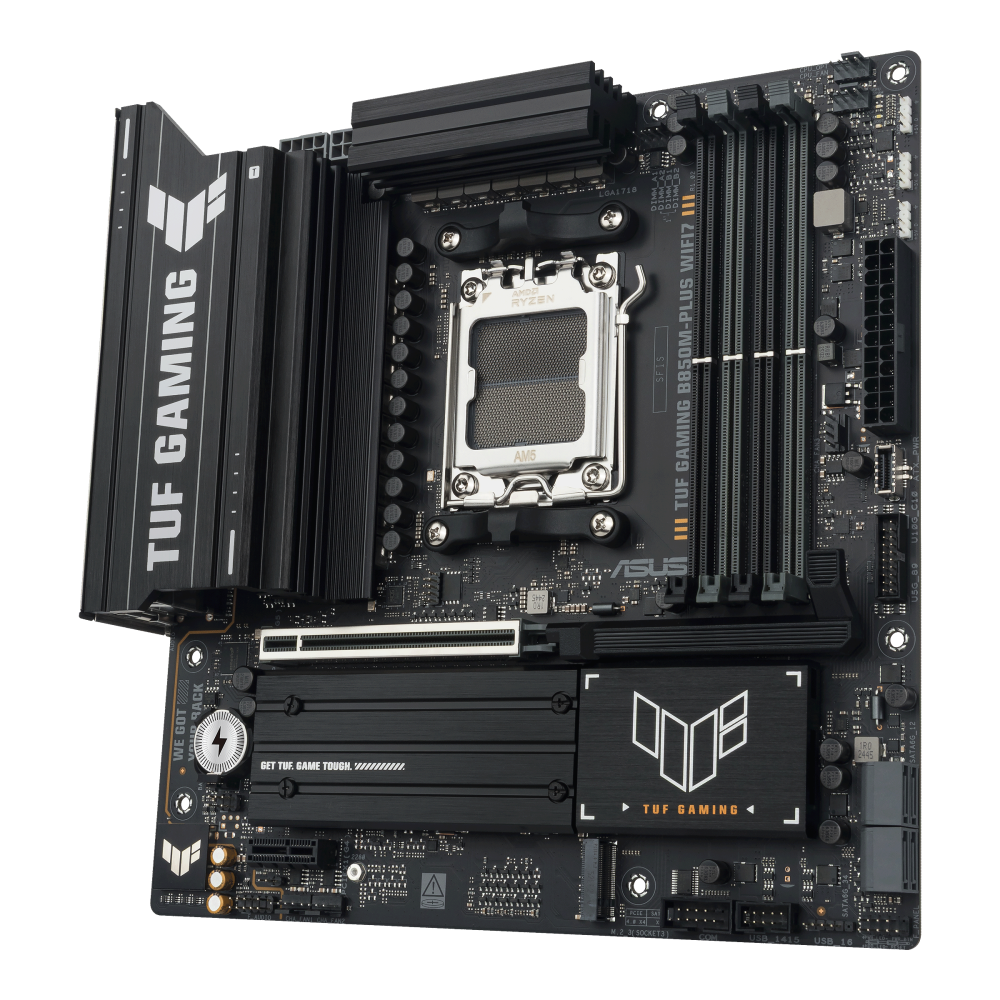 ASUS TUF GAMING B850M-PLUS WIFI7 ona plata, AM5, Wi-Fi 7, Micro-ATX