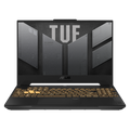 ASUS TUF Gaming F17 FX707 o'yin noutbuki, Jaeger Gray, yoritilgan klaviatura