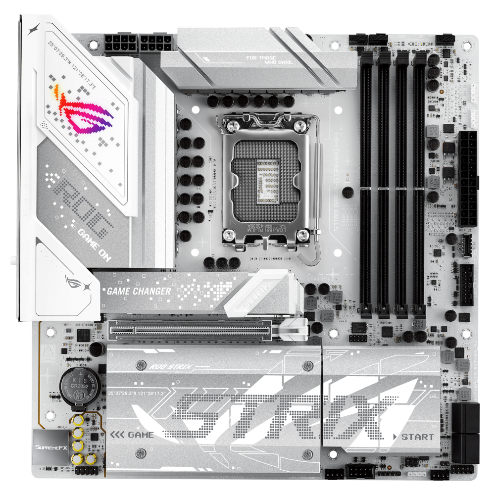 ASUS ROG STRIX B860-G GAMING WIFI ona plata, LGA1851, Thunderbolt 4, Micro-ATX