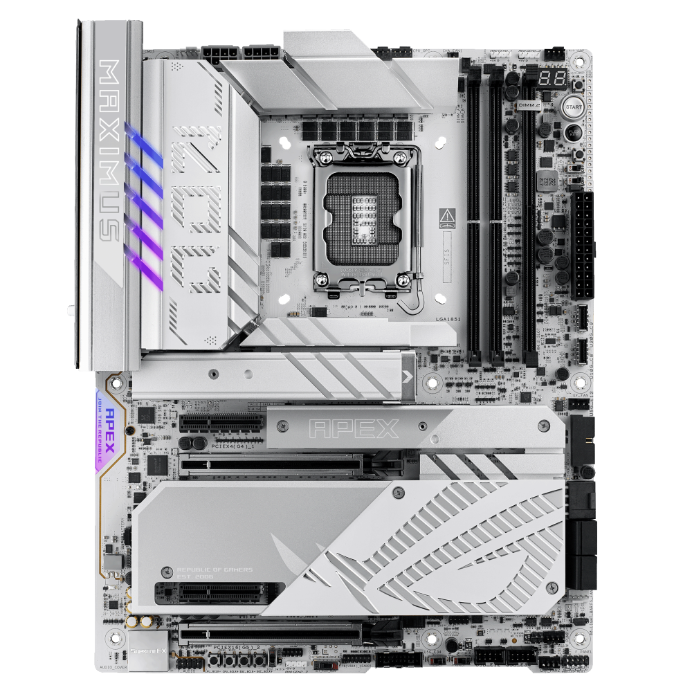 ASUS ROG MAXIMUS Z890 APEX ona plata, LGA1851, overclocking, ATX