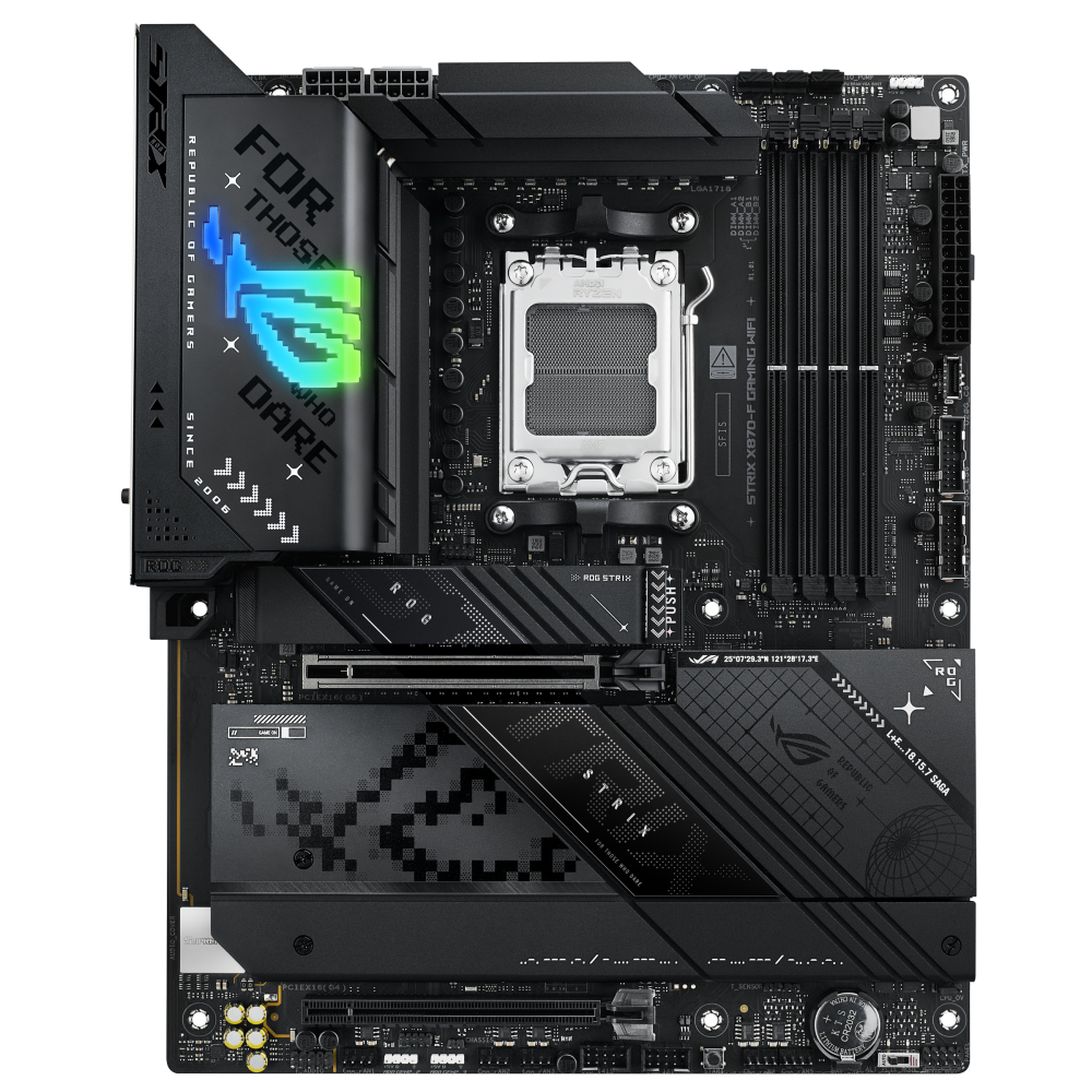 ASUS ROG STRIX X870-F GAMING WIFI ona plata, AM5, 2 ta USB4, ATX