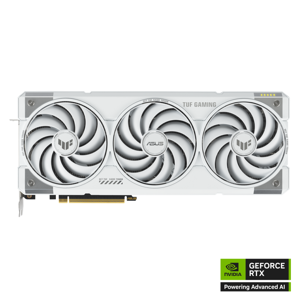 ASUS TUF Gaming GeForce RTX 5070 Ti White OC videokarta, 16 GB GDDR7