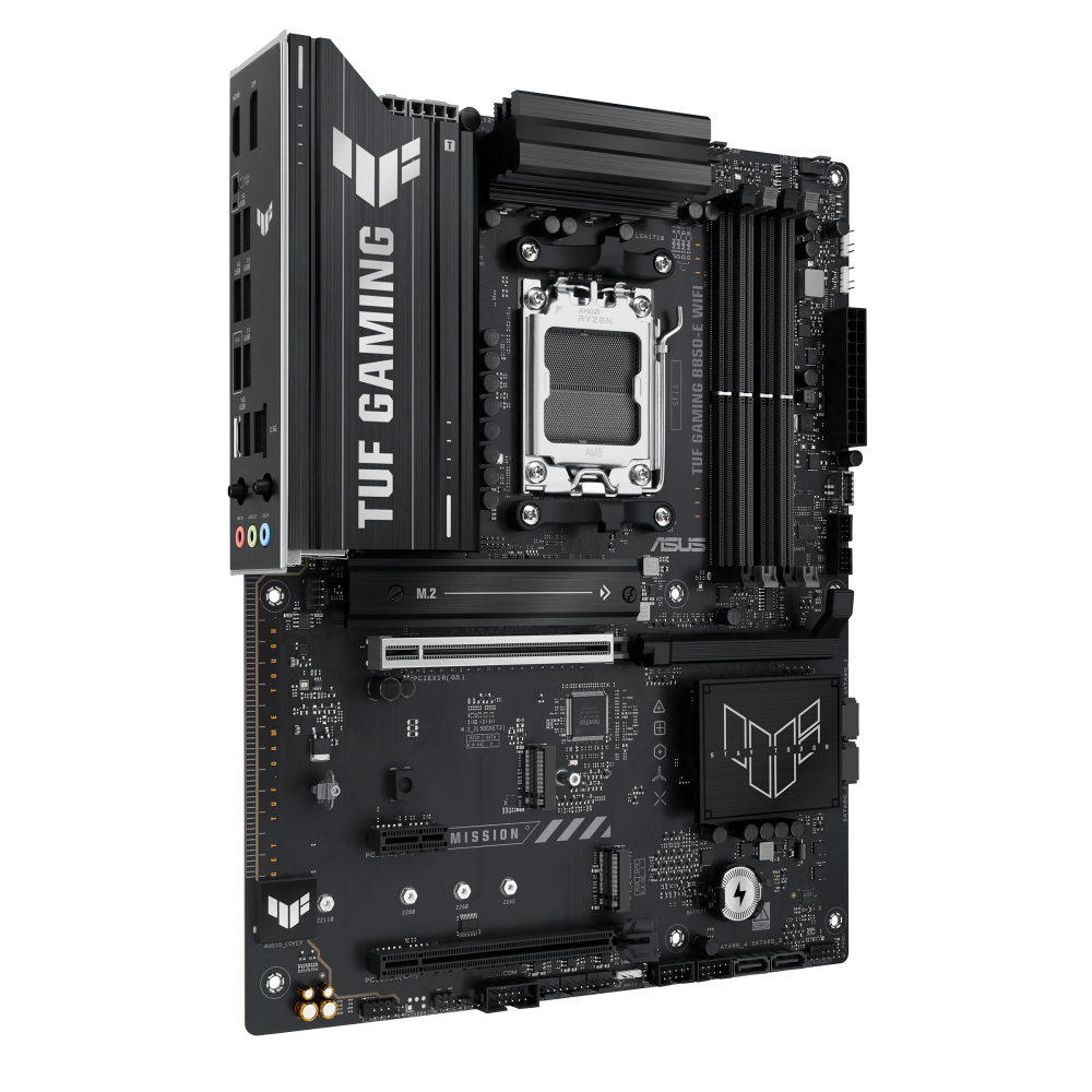 ASUS TUF GAMING B850-E WIFI ona plata, AM5, 3 ta M.2, ATX