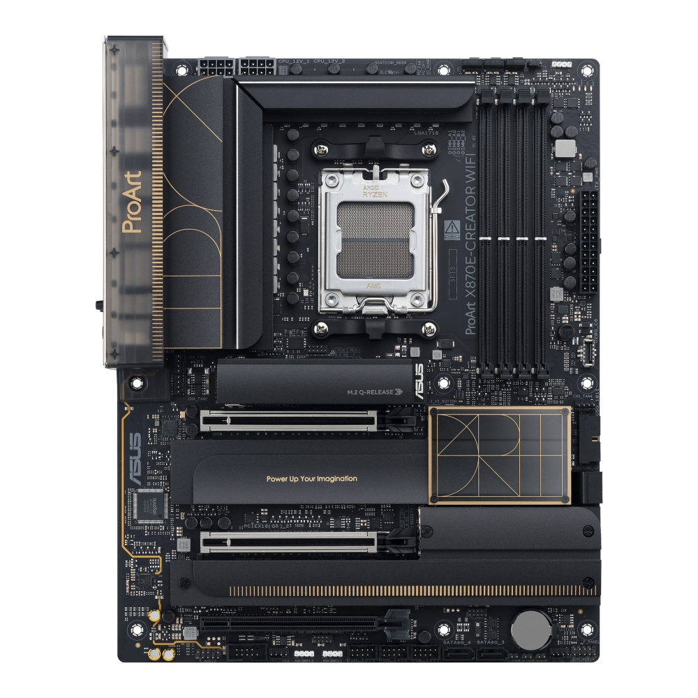 ASUS ProArt X870E-CREATOR WIFI ona plata, AM5, 10G LAN, 2 ta USB4, ATX