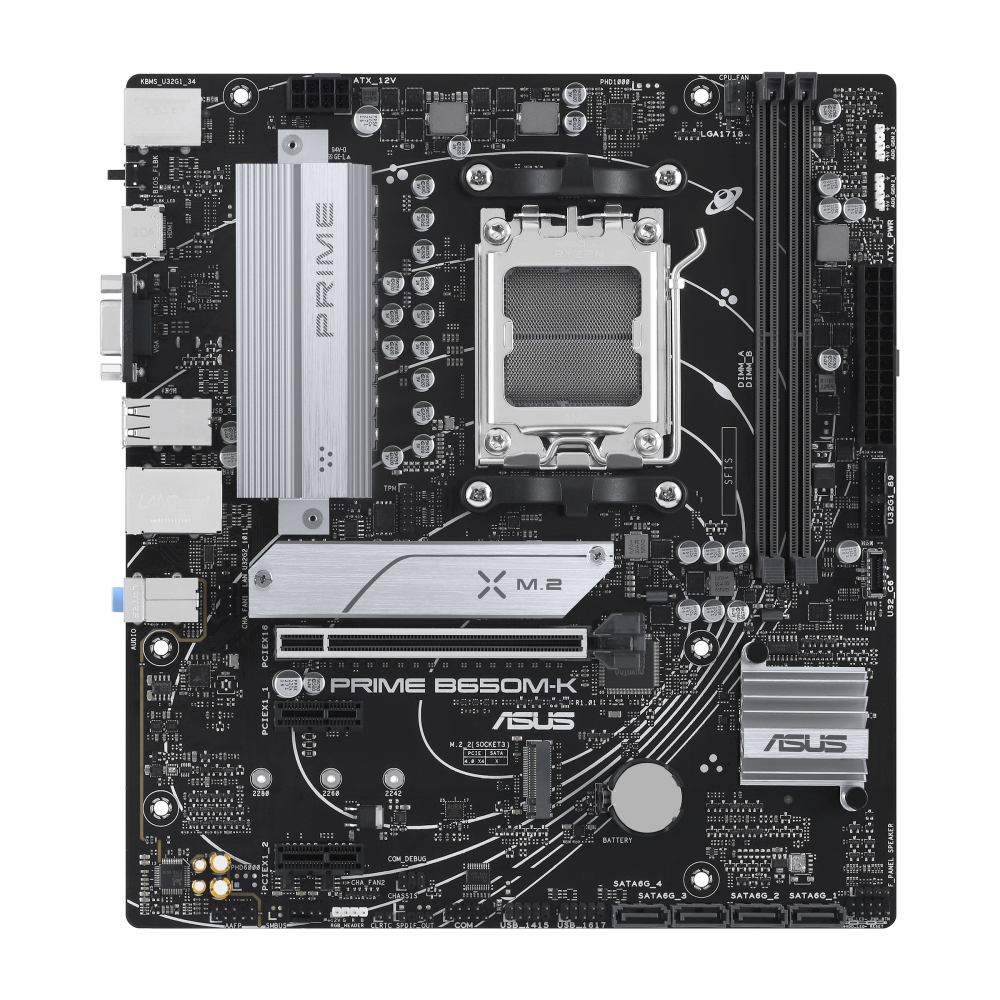 ASUS PRIME B650M-K ona plata, AM5, DDR5, Micro-ATX