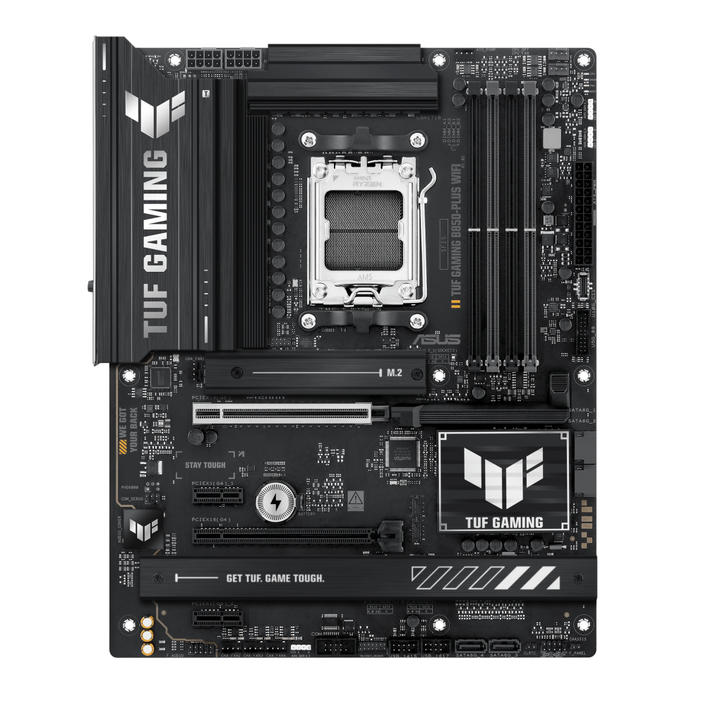 ASUS TUF GAMING B850-PLUS WIFI ona plata, AM5, Wi-Fi 7, ATX