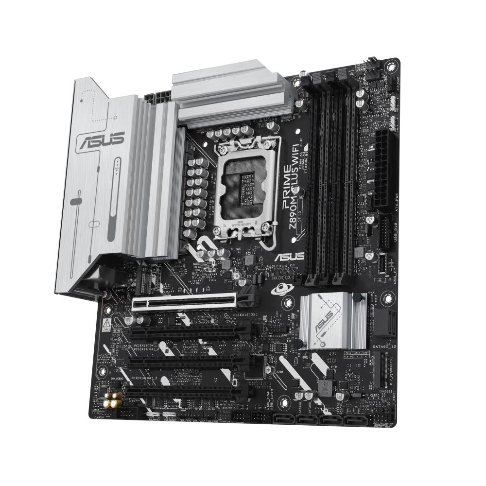 ASUS PRIME Z890M-PLUS WIFI ona plata, LGA1851, Wi-Fi 7, Micro-ATX