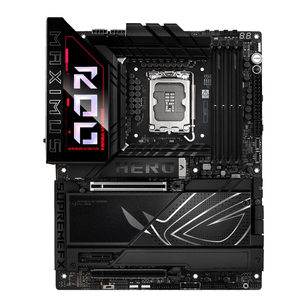 ASUS ROG MAXIMUS Z890 HERO ona plata, LGA1851, 2 ta Thunderbolt 4, ATX