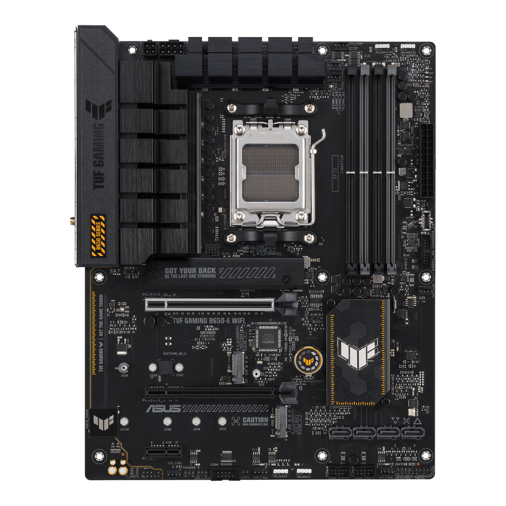 ASUS TUF GAMING B650-E WIFI ona plata, AM5, 3 ta M.2, Wi-Fi 6E, ATX