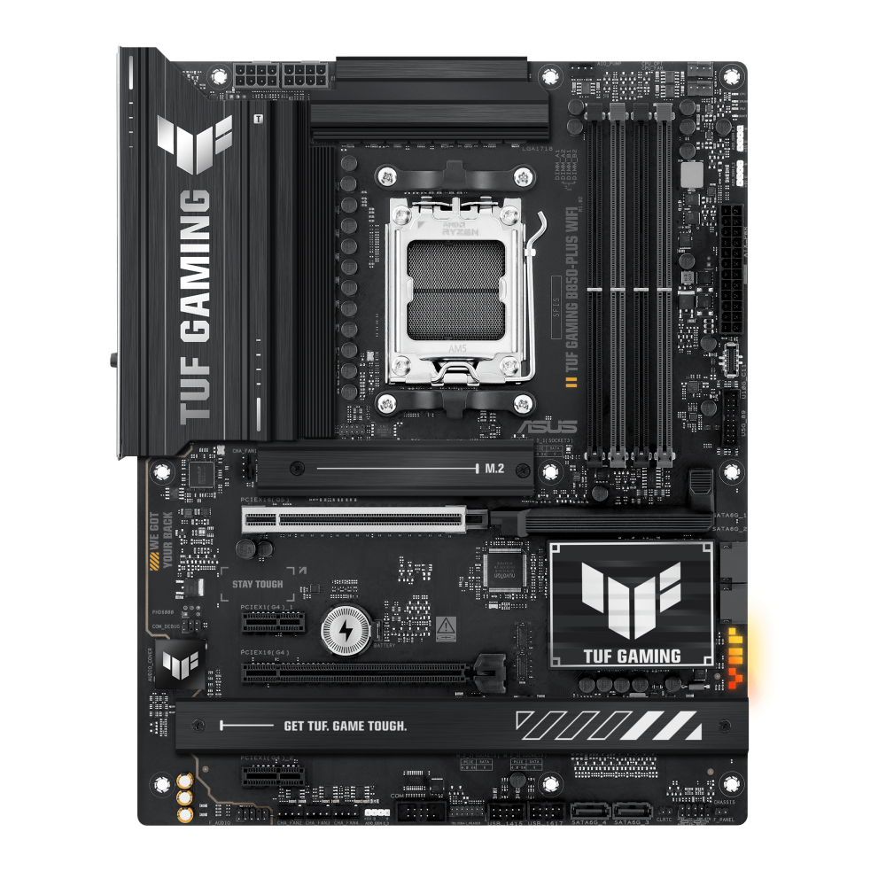 ASUS TUF GAMING B850-PLUS WIFI ona plata, AM5, Wi-Fi 7, ATX