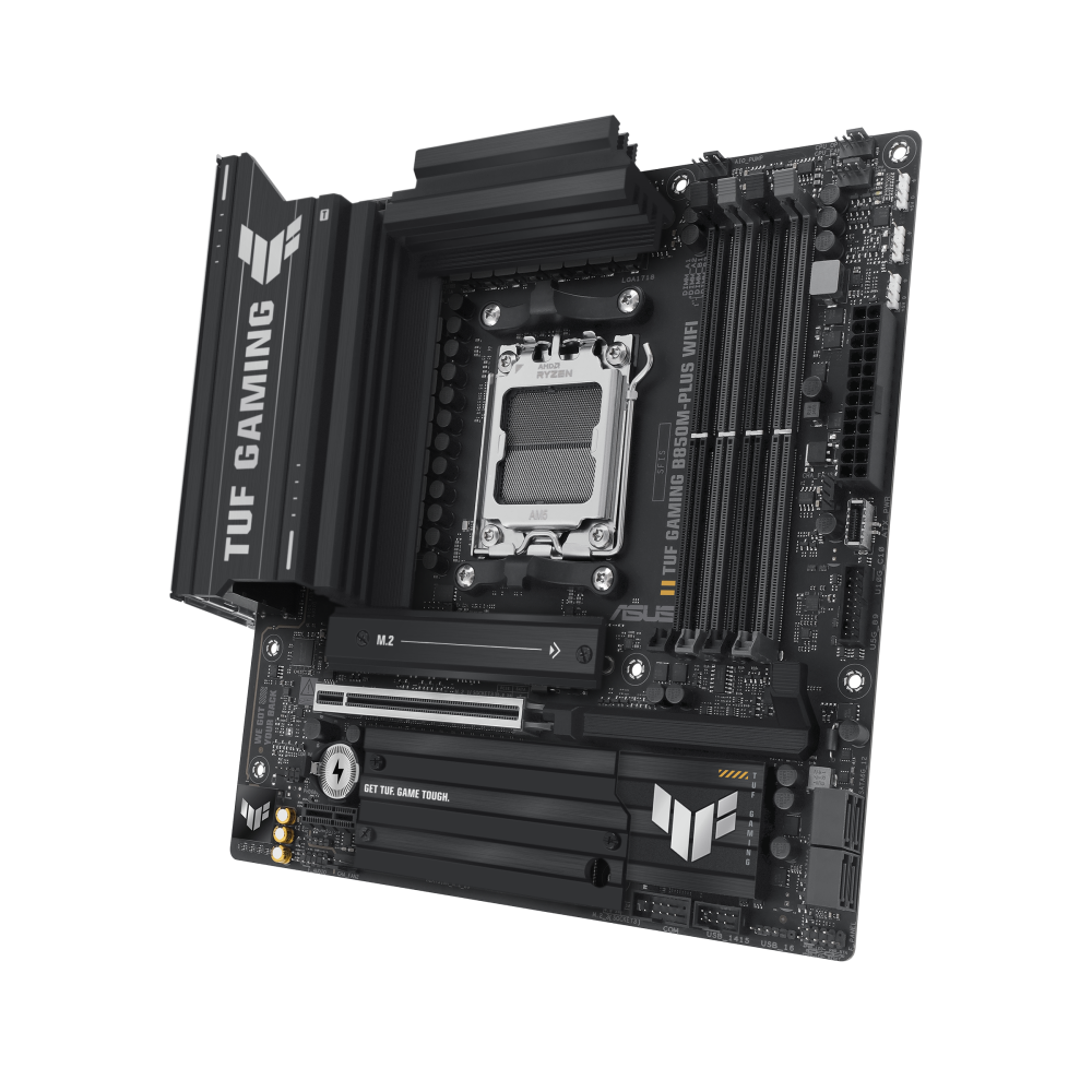 ASUS TUF GAMING B850M-PLUS WIFI ona plata, AM5, 3 ta M.2, Micro-ATX